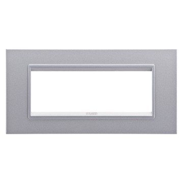 GEWISS GW16206YT, Lux Plate in Technopolymer, 6 Modules, Monochrome Titanium, Chorusmart