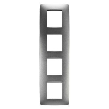 GEWISS GW16129VT, Ramă ornament Internațională, IN tehnopolimer vopsit, 2+2+2+2 module vertical, Titan, Chorusmart