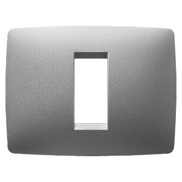 GEWISS GW16101VT, One Plate in Painted Technopolymer, 1 Module, Titanium, Chorusmart