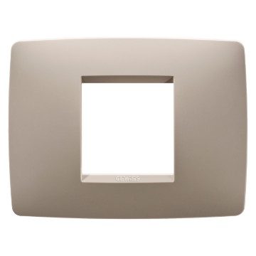 GEWISS GW16102TC, One Plate in Technopolymer, 2 Modules, Hemp, Chorusmart