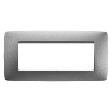 GEWISS GW16106VT, One Plate in Painted Technopolymer, 6 Modules, Titanium, Chorusmart