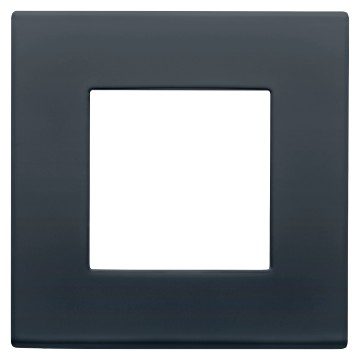 GEWISS GW35901AN, Dahlia Plate in Technopolymer, 1 Gang, Anthracite Grey