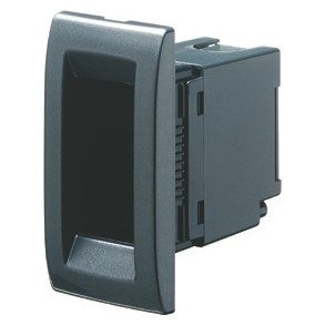 GEWISS GW32133, Plate for Profiles with Insulating Box and Supports, 2 Gang Horizontal, Cloud White, Playbus