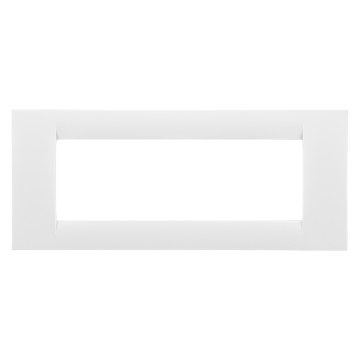 GEWISS GW22106, Virna Plate in Technopolymer Gloss Finishing, 6 Gang, Cloud White, System