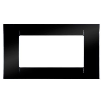 GEWISS GW22114, Ramă ornament VIRNA, IN finisaj lucios din tehnopolimer, 4 circuite, Toner negru, System