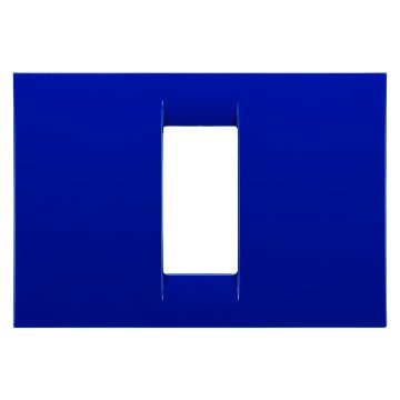 GEWISS GW22171, Virna Plate in Technopolymer Gloss Finishing, 1 Gang, Jazz Blue, System