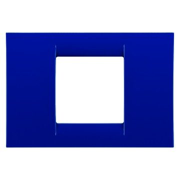 GEWISS GW22172, Virna Plate in Technopolymer Gloss Finishing, 2 Gang, Jazz Blue, System