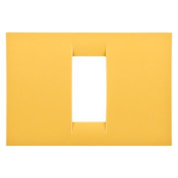 GEWISS GW22181, Virna Plate in Technopolymer Gloss Finishing, 1 Gang, Corn Yellow, System