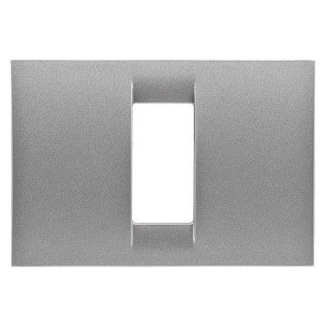 GEWISS GW22281, Ramă ornament VIRNA, IN finisaj lucios din tehnopolimer, 1 circuite, Titan metalic, System