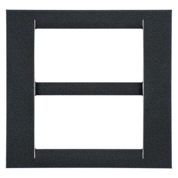 GEWISS GW22297, Ramă ornament VIRNA, IN finisaj lucios din tehnopolimer, 8 circuite (4+4 suprapuse), Gresie metalică, System