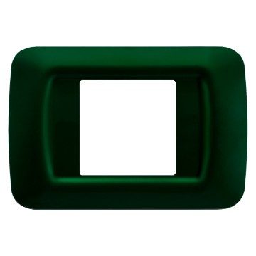 GEWISS GW22552, Top System Plate in Technopolymer Gloss Finishing, 2 Gang, Racing Green, System