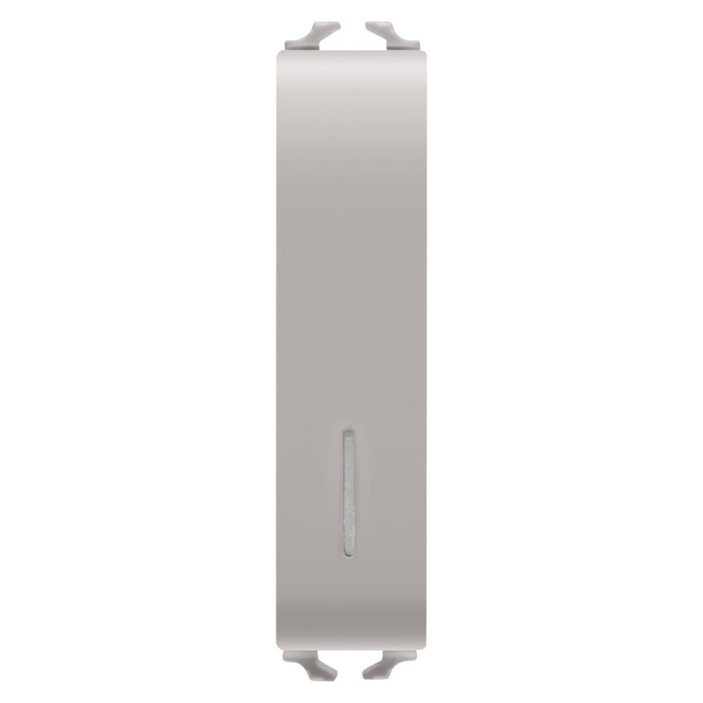 GEWISS GW13022, One-way Switch 1P 250V AC, 10AX Illuminable with Diffuser, 1/2 Module, Natural Satin Beige, Chorusmart 