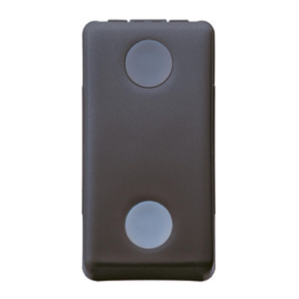 GEWISS GW21528, Întrerupător cu trei căi 1p 250V c.a., 10AX, Cu lentilă neutră înlocuibilă, 1 modul, Sistem negru