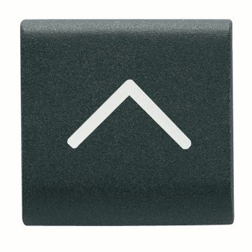 GEWISS GW12545, Buton interschimbabil, 22x22mm, Săgeată verticală, Negru satinat, Chorusmart
