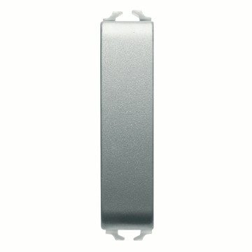 GEWISS GW14161, Push-button 1P 250V AC, NO 10A, Neutral, 1/2 Module, Titanium, Chorusmart 