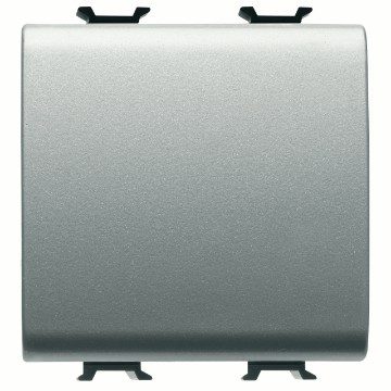 GEWISS GW14171F, Push-button 1P 250V AC, Quick Wiring Terminals, NO 16A, Neutral, 2 Modules, Titanium, Chorusmart 