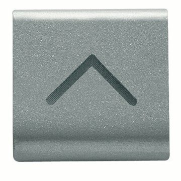 GEWISS GW14545, Interchangeable Button Key, 22x22mm, Vertical Arrow, Titanium, Chorusmart 