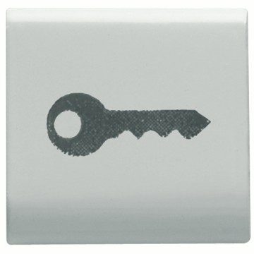 GEWISS GW15543, Interchangeable Button Key, 22x22mm, Key, Satin White, Chorusmart 