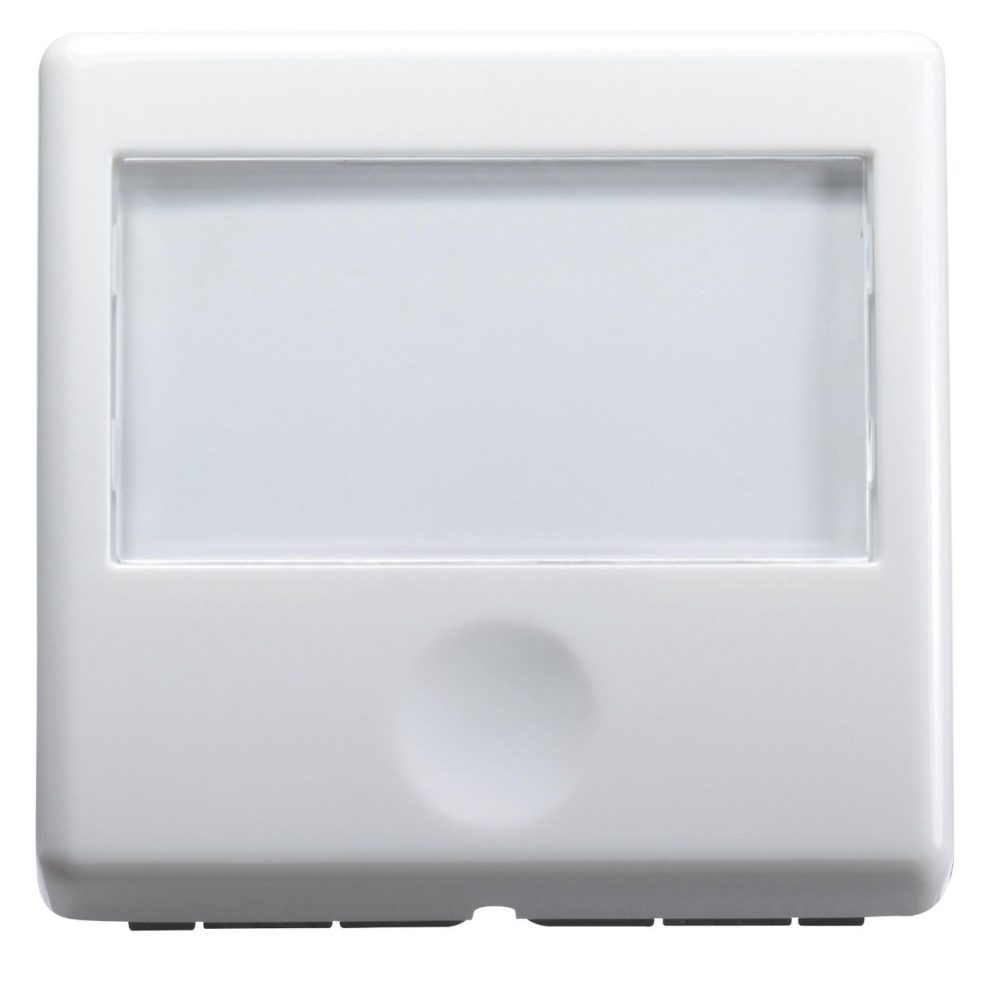 GEWISS GW20591, Push-button with Backlit Name Plate 250V AC, NO 10A, 2 Modules, System White
