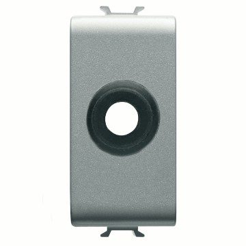 GEWISS GW14196, Cable Outlet, 1 Module, Titanium, Chorusmart