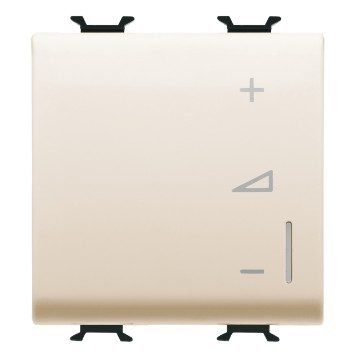 GEWISS GW11573A, Universal Electronic Regulator, Push-button, 230V AC 50/60Hz, 2 Modules, Ivory, Chorusmart 