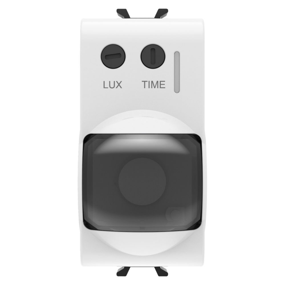GEWISS GW10594, Infrared Movement Detector, 230V AC 50/60Hz, Glossy White, 1 Module, Chorusmart 