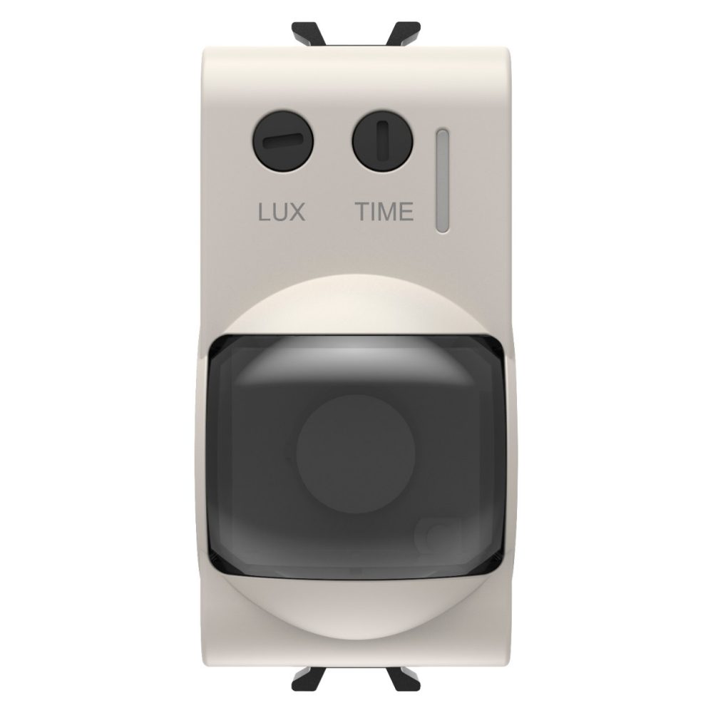 GEWISS GW13594, Detector de mișcare în infraroșu, 230 v ac 50/60  Hz, Satin bej natural, 1 modul, Chorusmart