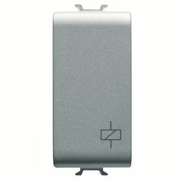 GEWISS GW14724, Momentary Relay 230V AC 50/60Hz, 1P 1no/NC 10a(AC1)/2a(AC15)250VAC, 1 Module, Titanium, Chorusmart 