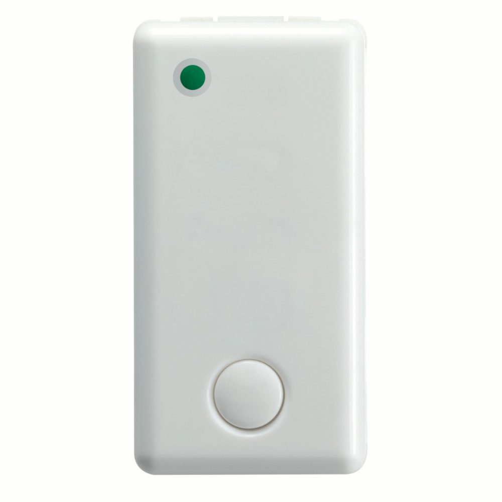 GEWISS GW20076, Call Relay 12V AC/DC, 1P 1no/NC 12V, 1 Module, White, System White 