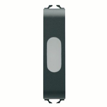 GEWISS GW12641, Single Indicator Lamp, Opal, 1/2 Module, Satin Black, Chorusmart 