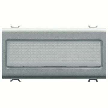 GEWISS GW14656, Stair Riser Lamp, 12V AC/DC / 230V AC 50/60Hz, Opal, 4 Modules, Titanium, Chorusmart 