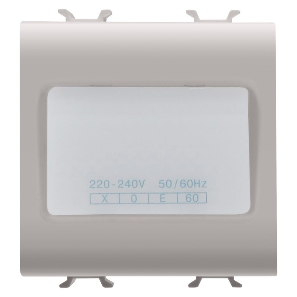 GEWISS GW13663, Lampă autonomă de urgență, 230Vac 50/60 Hz 1h, 2 module, Bej satinat natural, Chorusmart