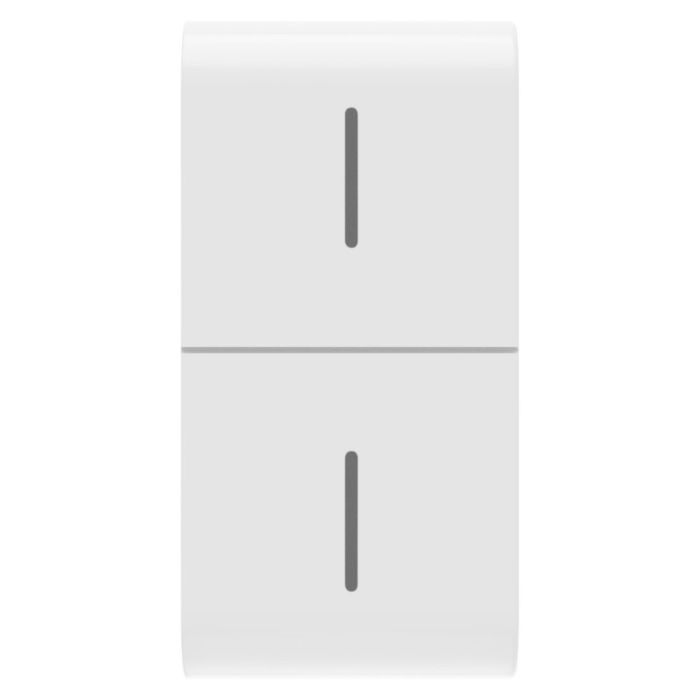 GEWISS GW10819, Buton înlocuibil pentru buton eco connected, 1 modul, Alb lucios, Chorusmart