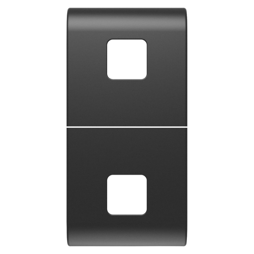 GEWISS GW12553S, Buton înlocuibil pentru comenzi axiale, A se completa cu 2 lentile, 1 modul, Negru satinat, Chorusmart