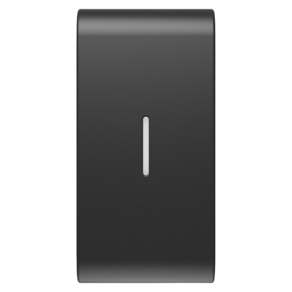 GEWISS GW12555S, Replaceable Button Key for Axial Commands with Diffuser, 1 Module, Satin Black, Chorusmart