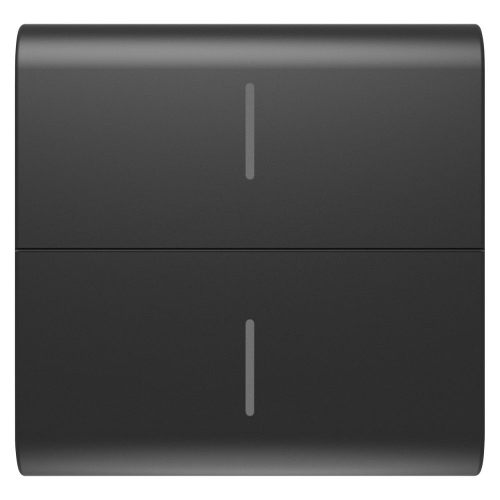 GEWISS GW12820, Buton înlocuibil pentru buton conectat eco, 2 module, Negru satinat, Chorusmart