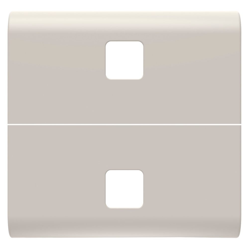 GEWISS GW13554S, Buton înlocuibil pentru comenzi axiale, A se completa cu 2 lentile, 2 module, Satin natural bej, Chorusmart