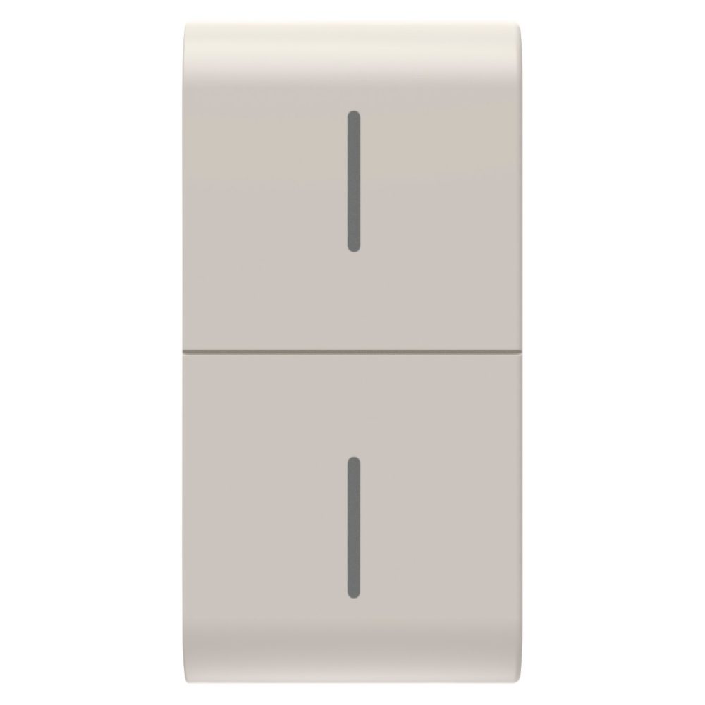 GEWISS GW13819, Buton înlocuibil pentru buton eco connected, 1 modul, Satin bej natural, Chorusmart