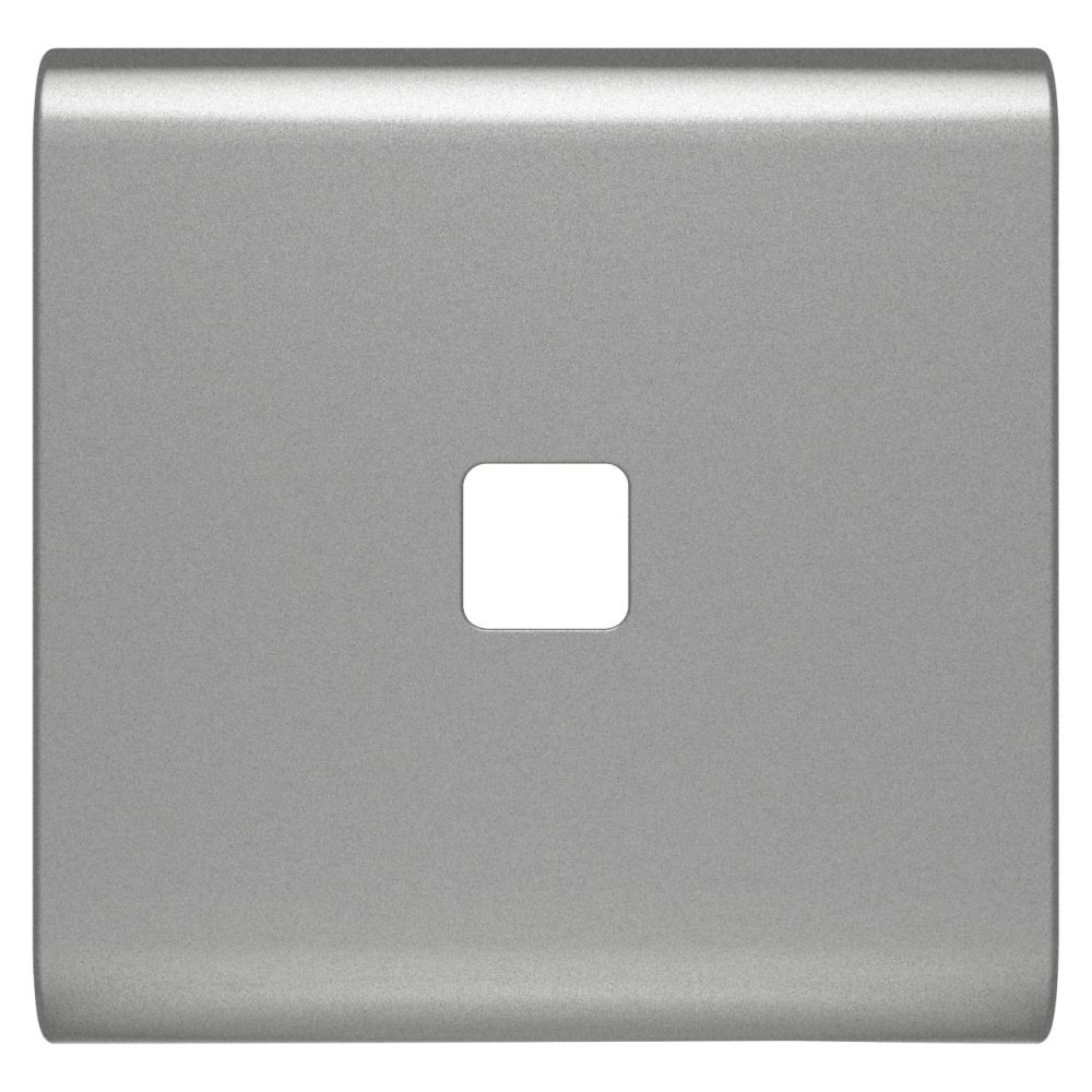 GEWISS GW14552S, Replaceable Button Key for Axial Commands, to Be Completed with Lens, 2 Modules, Titanium, Chorusmart 