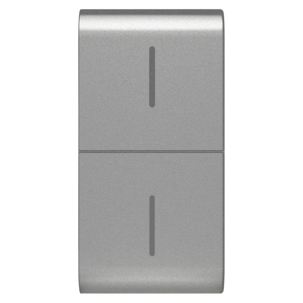 GEWISS GW14819, Replaceable Button Key for Eco Connected Push Button, 1 Module, Titanium, Chorusmart