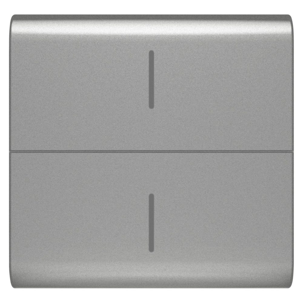 GEWISS GW14820, Replaceable Button Key for Eco Connected Push Button, 2 Modules, Titanium, Chorusmart