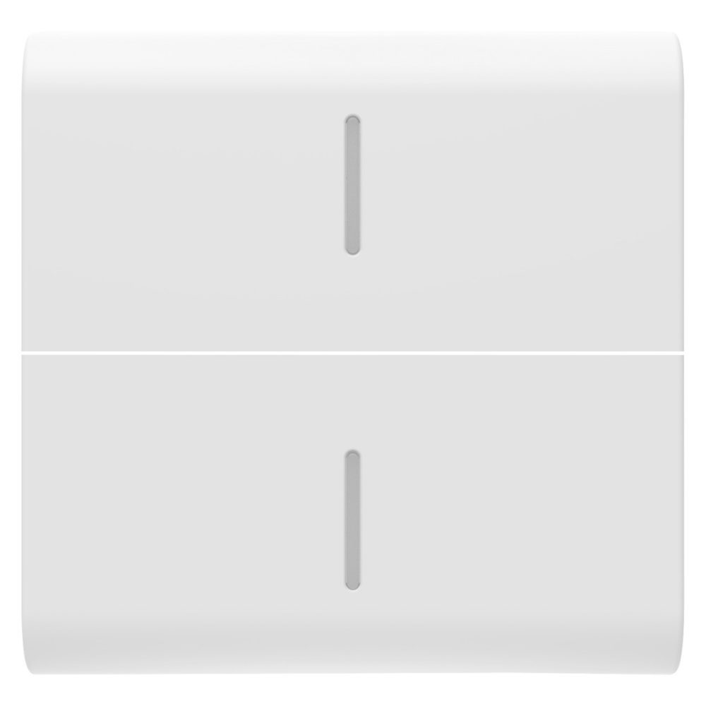 GEWISS GW15558S, Buton înlocuibil pentru comenzi axiale, Cu 2 difuzoare, 2 module, Alb satinat, Chorusmart