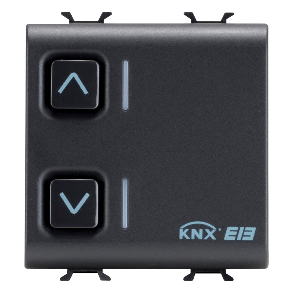 GEWISS GW12797, Servomotor pentru rulouri, 1 canal, 6a, KNX, 2 module, Negru, Chorusmart