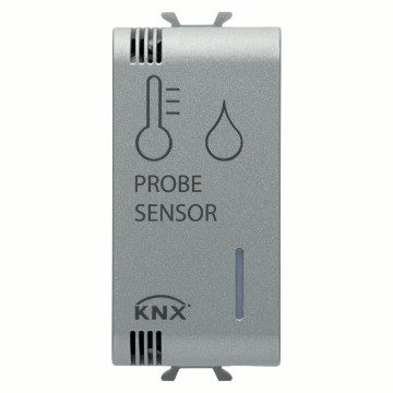 GEWISS GW14762H, Knx/easy Temperature/humidity Sensor, 1 Module, Titanium, Chorusmart