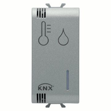 GEWISS GW14799H, Humidity/temperature Sensor, Knx, 1 Module, Titanium, Chorusmart 