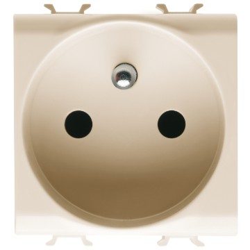 GEWISS GW11247, Priză standard franceză 250V c.a., 2P+E 16A, 2 module, Fildeș, Chorusmart