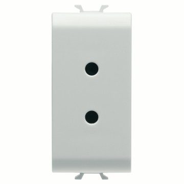 GEWISS GW10451, Priză selv, 2P 6A 24V, 1 modul, Alb lucios, Chorusmart