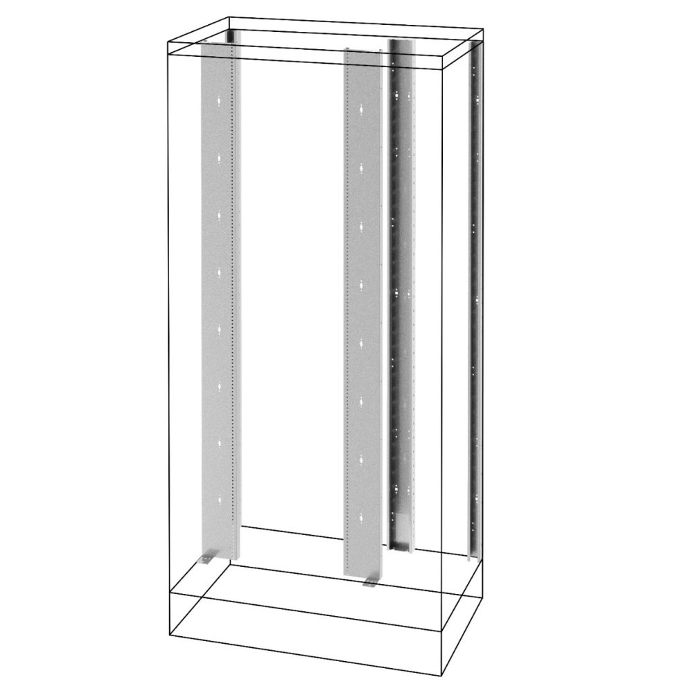 GEWISS GWD3177, Rear Uprights and Rear Functional Frames, Side Compartment, QDX 1600H, 2000mm