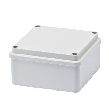 GEWISS GW44274, Junction Box with Plain Screwed Lid, IP56, Internal Dimensions 100x100x50, Smooth Walls, Gwt960ºc, Grey Ral 7035