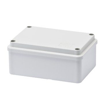 GEWISS GW44405, Box for Junctions and for Electric and Electronic EquIPment, with Blank Plain Lid, IP56, Internal Dimensions 120x80x50, with Smooth Walls